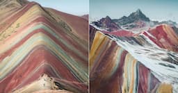 En images : les impressionnantes couleurs de la montagne Vinicunca au Pérou