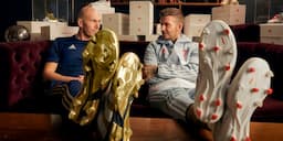 <p>Zidane et Beckahm posent. &#8211; © adidas</p>
