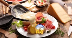 <p>raclette cheese melted</p>
