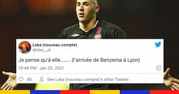 L’idée d’un retour de Benzema à l’OL enchante les Lyonnais sur Twitter