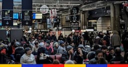 <p>Gare Montparnasse, grève de janvier 2020. © STEPHANE DE SAKUTIN / AFP</p>
