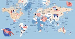 Cette carte recense le coût d’une retraite confortable dans tous les pays du monde