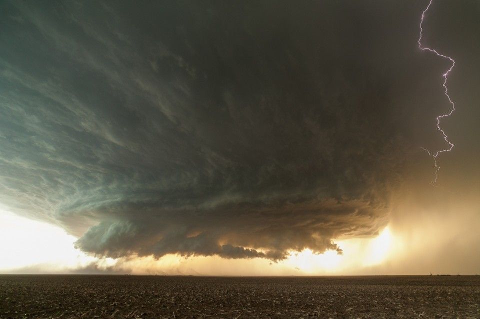 Image d'illustration pour Superbe vidéo d'un orage supercellulaire au Texas